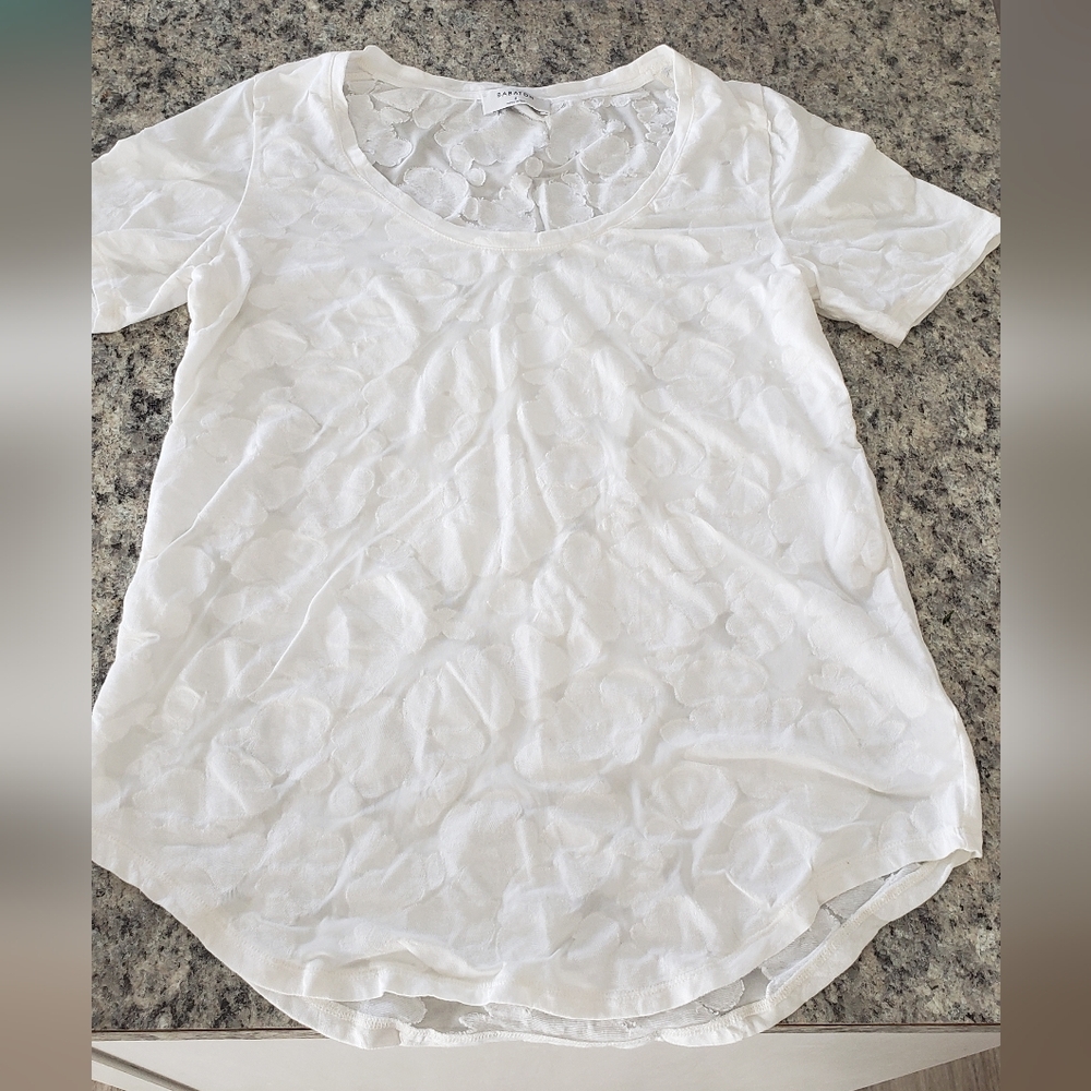 Aritzia Babaton White off T-shirt Size S